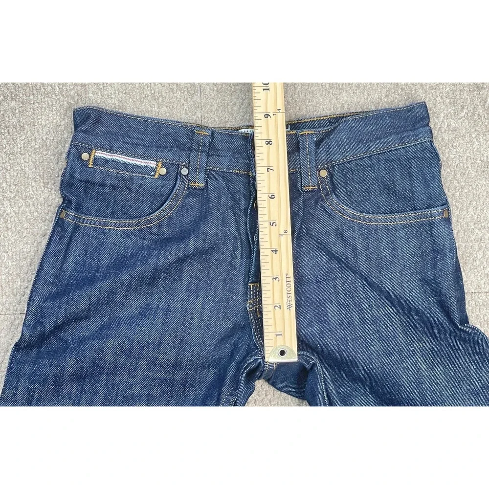Topman Moto Slim Selvedge Button Fly Men's Denim Jeans Size 26x32